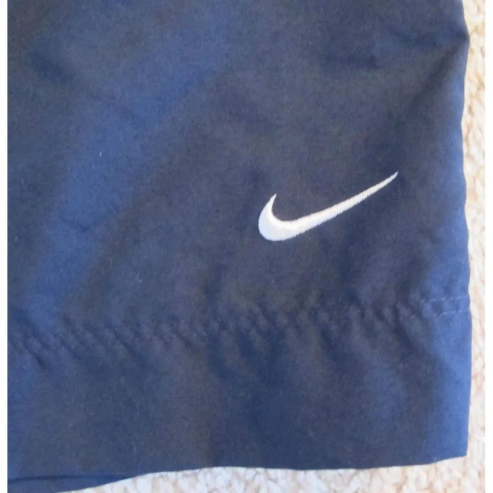 Men's XXL‎ Vintage Nike Drawstring Navy Blue Lined Swimsuit / Board Shorts